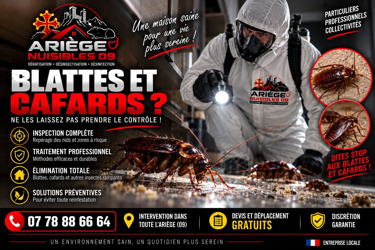 Comment reconnaître une infestation de cafards dans votre logement ?